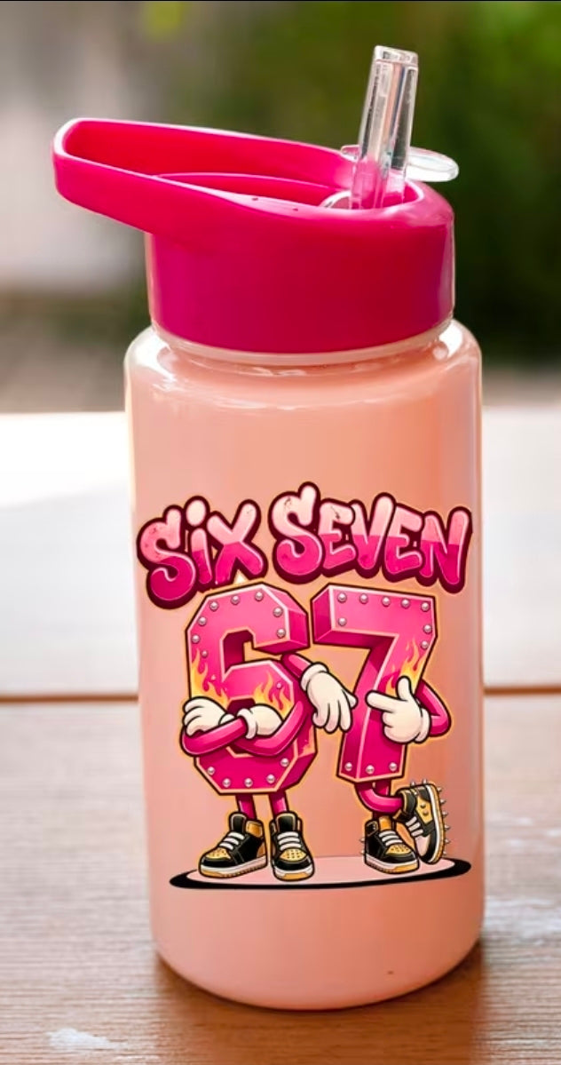 500ml 67  Printed water Bottle