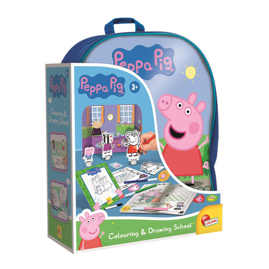 Peppa Pig Zainetto Colouring & Drawing School Backpack