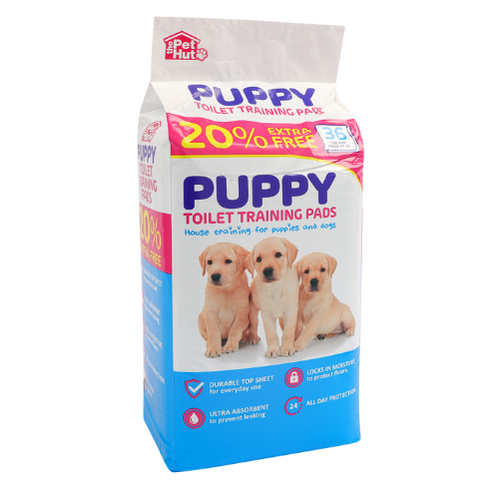 30 Pack Puppy Training Pads + 20% Free = 36 Pads