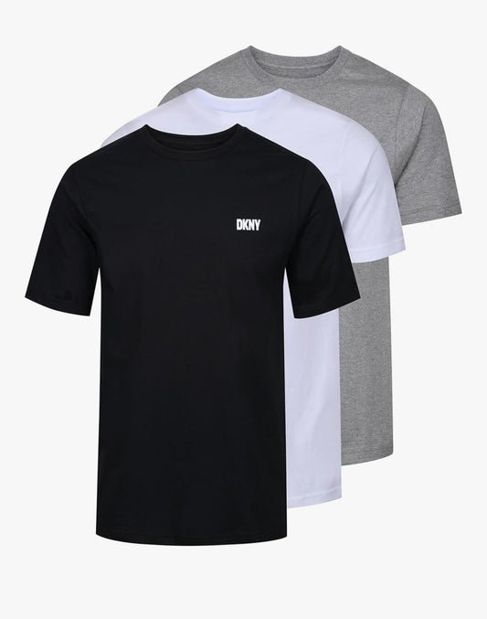 Mens DKNY GIANTS 3pc Tshirts Black/White/Grey