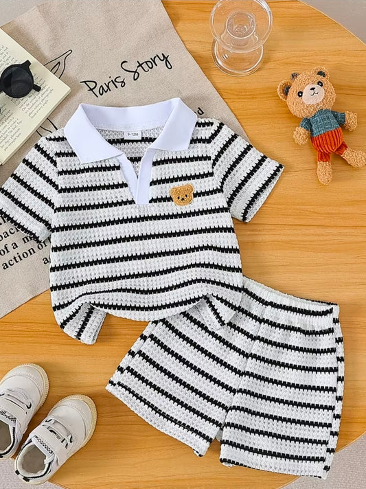 Boys 2pcs teddybear style set