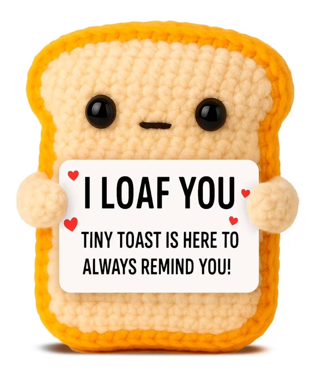 Crochet Toast Plush – “I Loaf You”