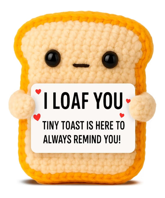 Crochet Toast Plush – “I Loaf You”