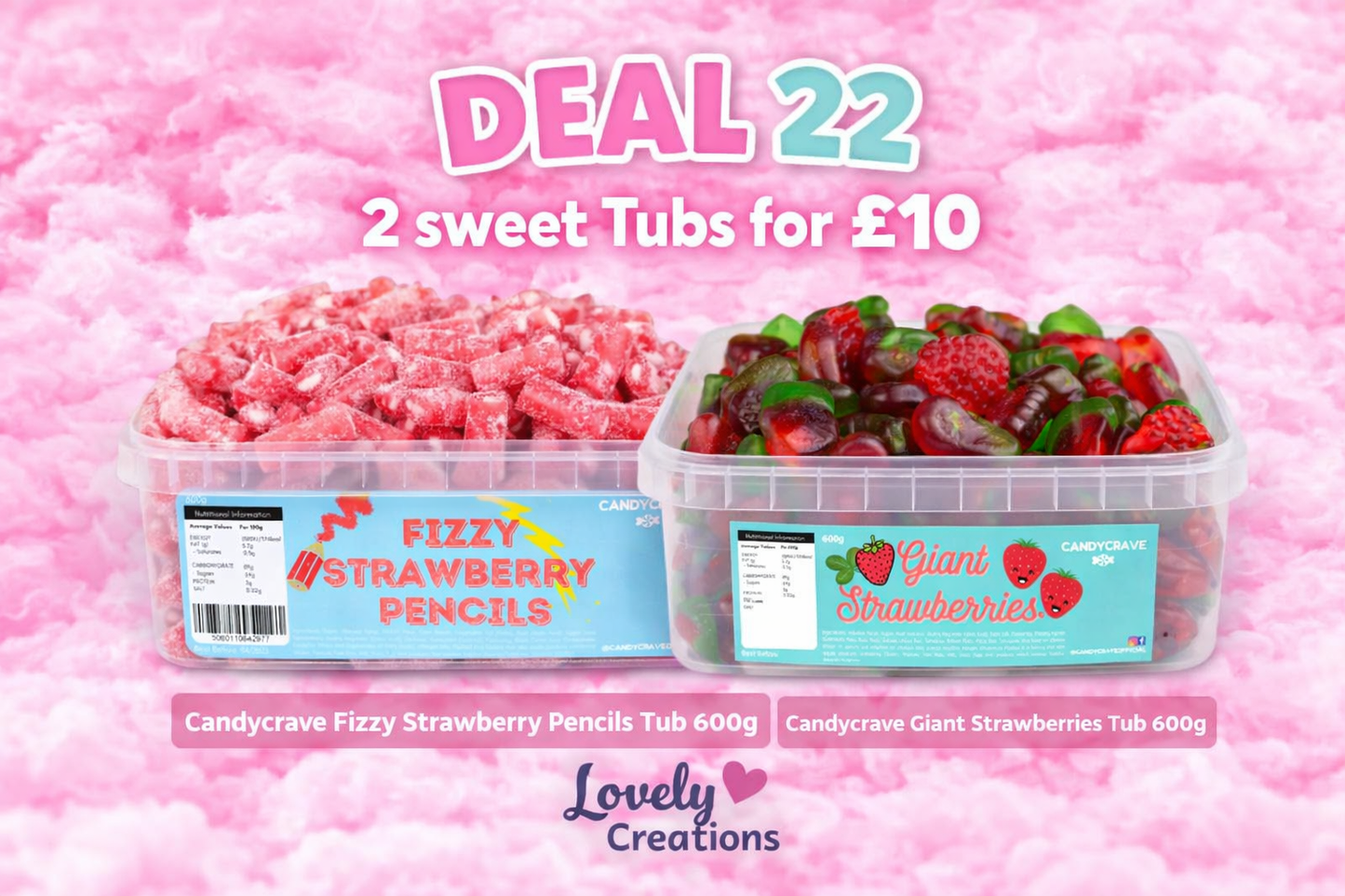 Sweet Tubs 2 for £10 (Deal 22)