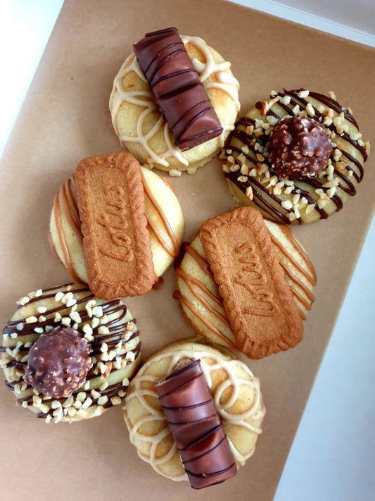 Gourmet Blondie Donuts with Assorted Toppings