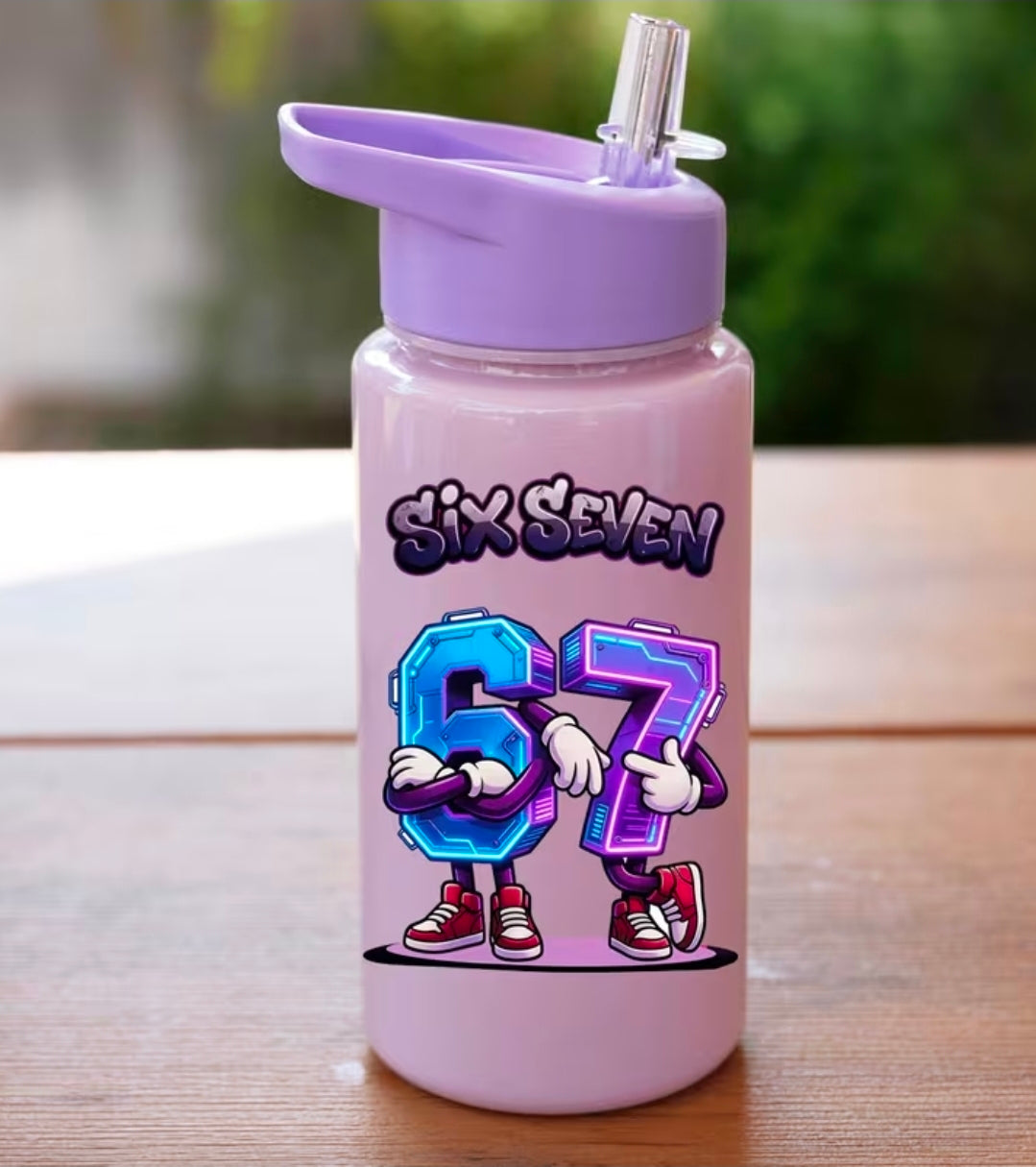 500ml 67  Printed water Bottle