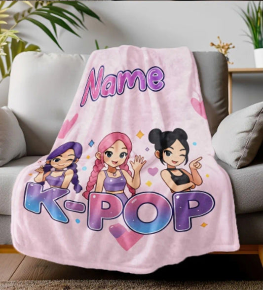 Custom KPOP Group Printed Blanket