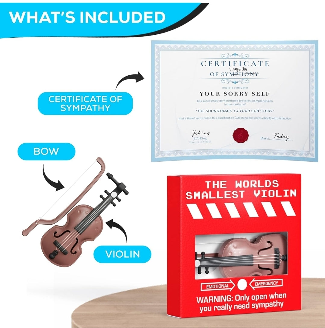 Joke Gift For Him The Worlds Smallest Violin